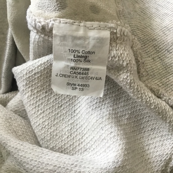 J CREW oatmeal cutout eyelet sweatshirt M - Picture 5 of 6